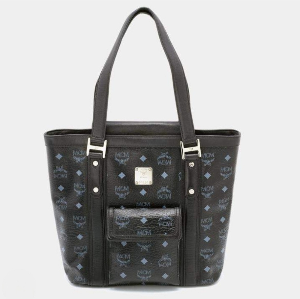 MCM Black Leather Tote